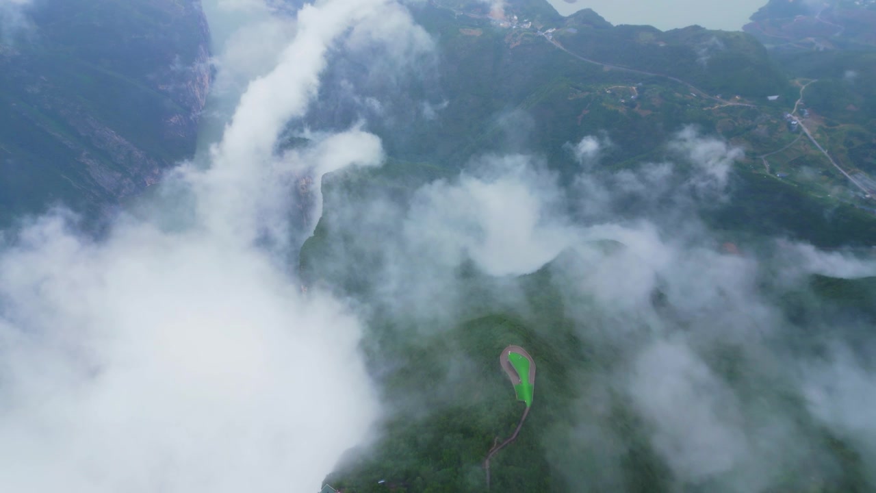 奉节白帝城云海景区风光视频素材画面1