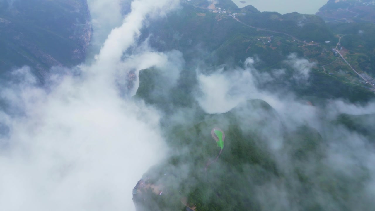 奉节白帝城云海景区风光视频素材画面3