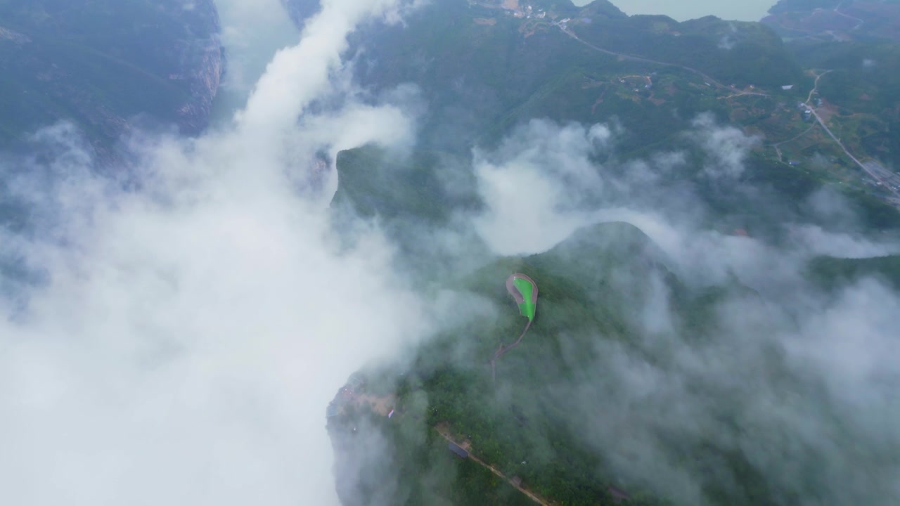 奉节白帝城云海景区风光视频素材画面4