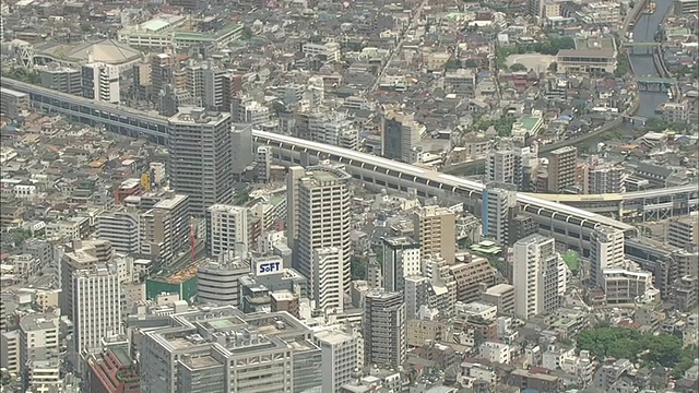 东京航空启休卡玛塔车站区域视频素材