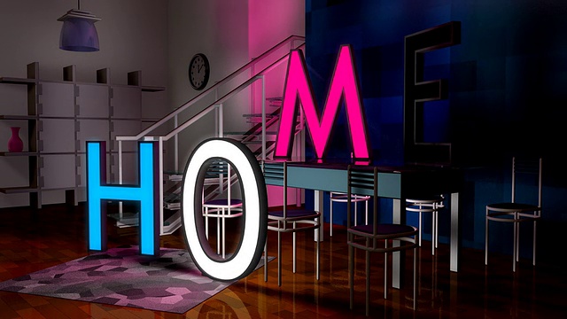 Home Logo剪辑(HD)视频素材画面1