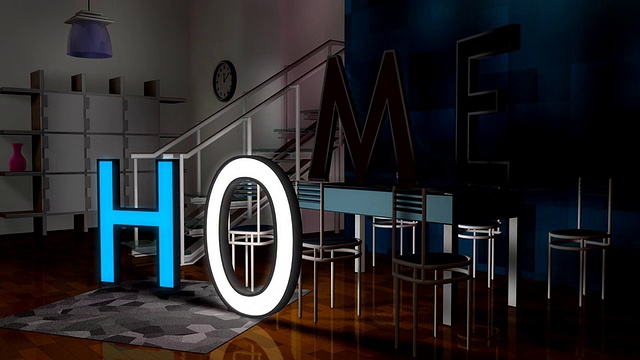 Home Logo剪辑(HD)视频素材画面2