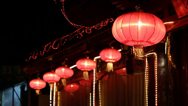 中国的灯笼视频素材画面2
