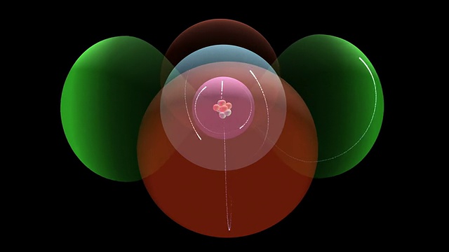 碳原子模型视频素材