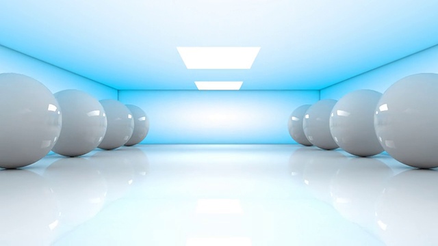 球体室3d动画视频素材画面2