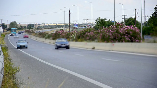 公路交通间隔拍摄视频素材