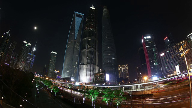 城市的灯光视频素材画面1