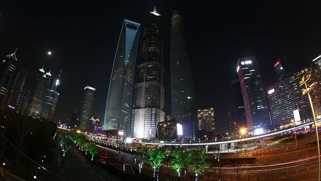 城市的灯光视频素材画面4
