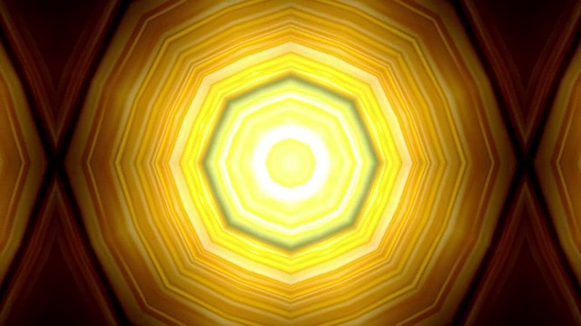 黄色的万花筒的背景。视频素材画面1