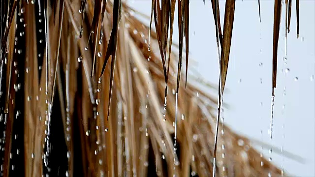 用高速相机拍摄大雨视频素材