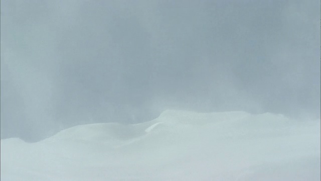 北海道大雪山火山群冬季降雪视频素材