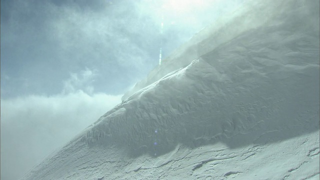 北海道大雪山火山群的冬季视频素材