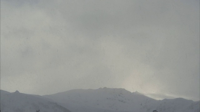 北海道大雪山火山群的冬季视频素材