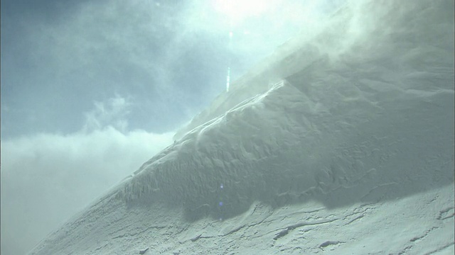 北海道大雪山火山群的冬季视频素材