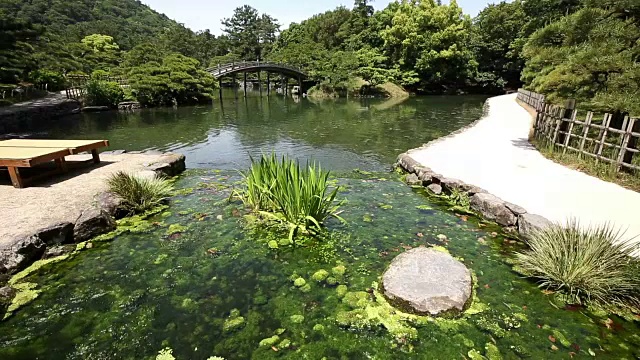 漂亮的日本花园视频素材