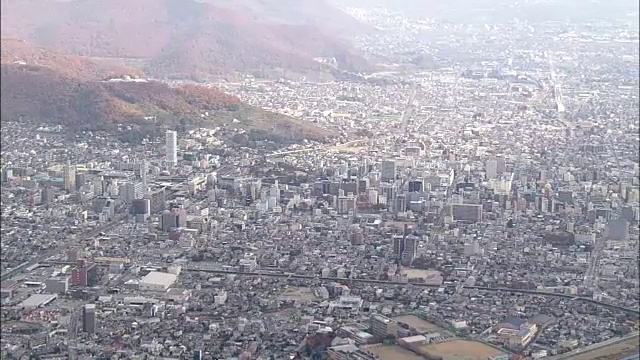 航空，山梨县口夫市视频素材