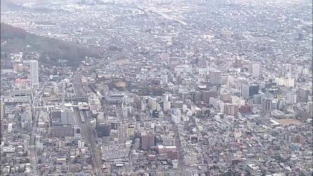 航空，山梨县口夫市视频素材