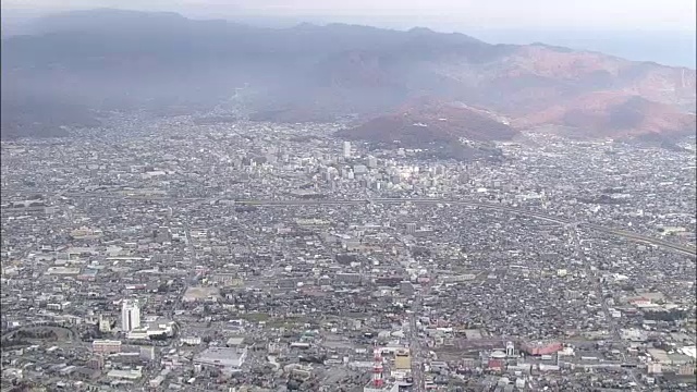 航空，山梨县口夫市视频素材