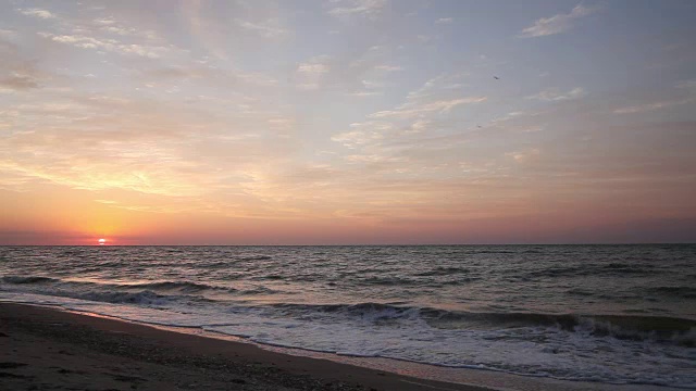 黎明在海边视频素材