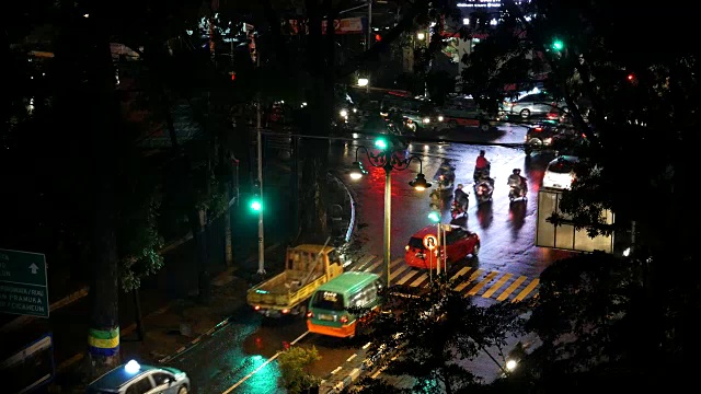 印尼邦顿的交通状况视频素材