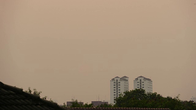 日落在曼谷的城市景观时间流逝视频下载