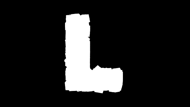 礼物盒字体。字母K, L, M, N, o视频素材画面4