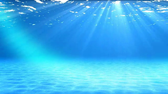 水下的场景。夏天旅游的背景。看看我的其他水下和海景动画视频素材画面1