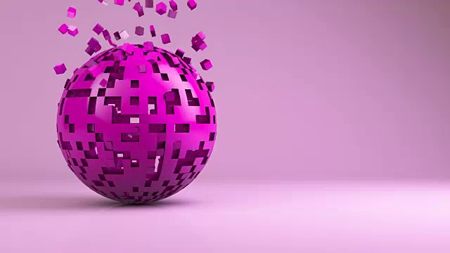 抽象未来的球体变换运动图形视频素材画面2