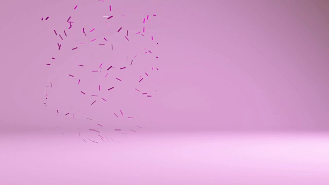 抽象未来的球体变换运动图形视频素材画面4