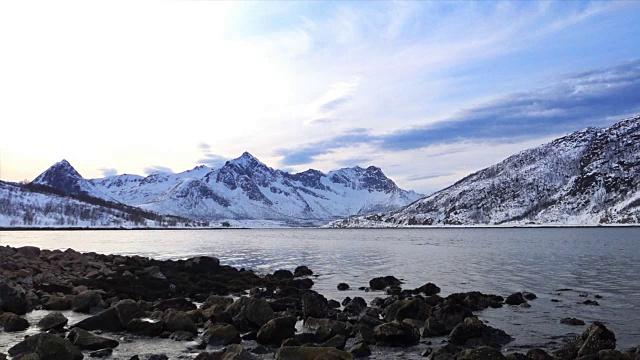 挪威北部Senja岛的Sifjord景色视频素材