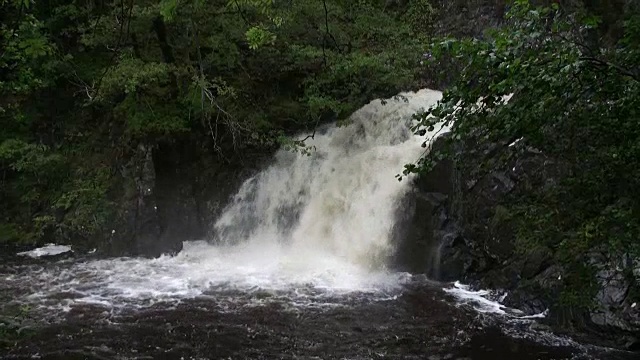 苏格兰Achnacarry市Chia-Aig falls视频素材