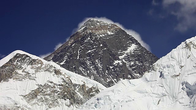 珠穆朗玛峰，Nuptse和Lhotse视频素材