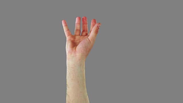 特写的手势视频素材画面2