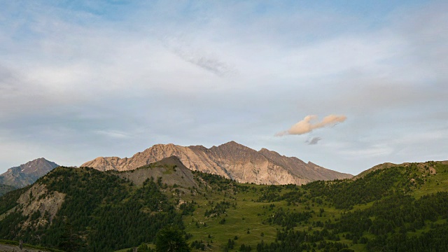 意大利阿尔卑斯山夏季的时间流逝视频素材