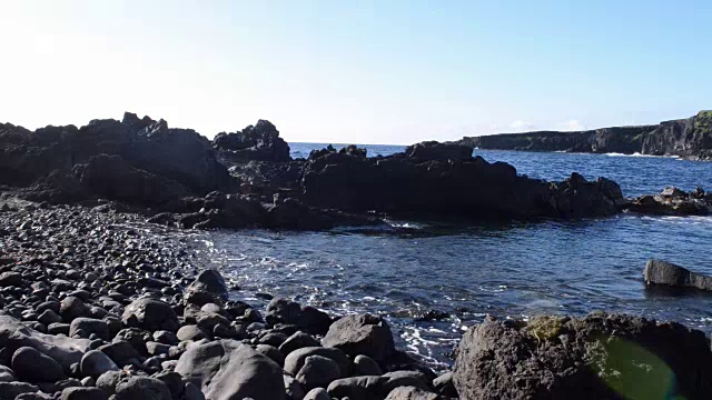 火山潮汐盆地视频素材