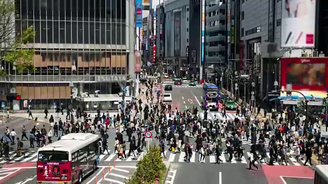 日本东京涩谷渡口视频素材