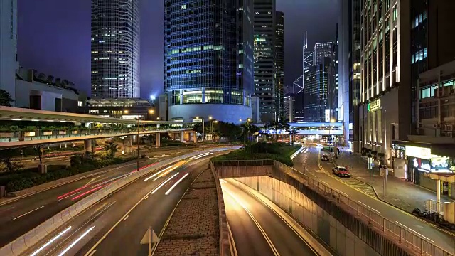 香港交通的时间间隔视频素材