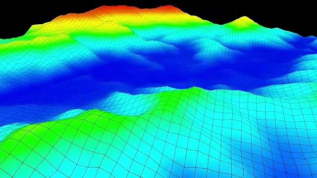 地形表面结构的3D镜头视频素材