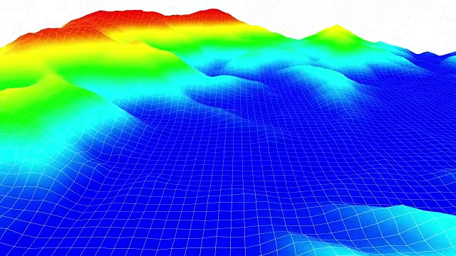 地形表面结构的3D镜头视频素材