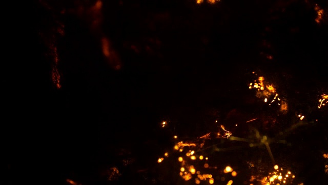 钢棉燃烧背景视频素材画面3