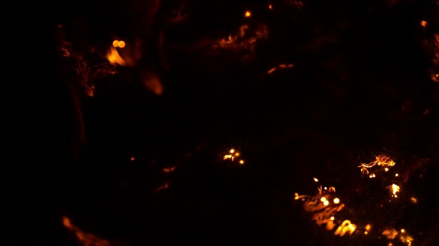 钢棉燃烧背景视频素材画面4