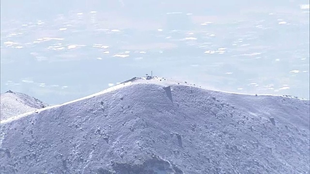 日本岩手雪山，高空视频素材