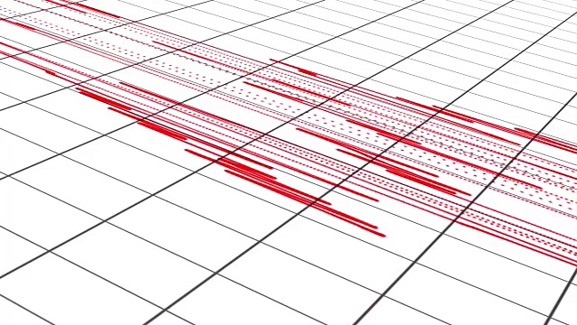 4k监测环境地震地震仪。UHD动画视频素材