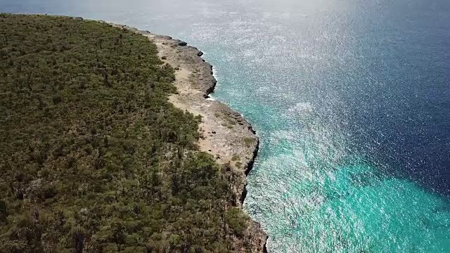 博内尔岛加勒比海岸泻湖视频视频素材