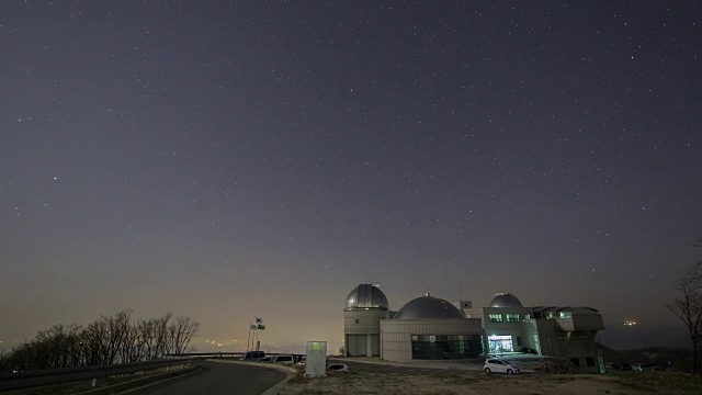 中京澈天文台的星场夜景视频素材