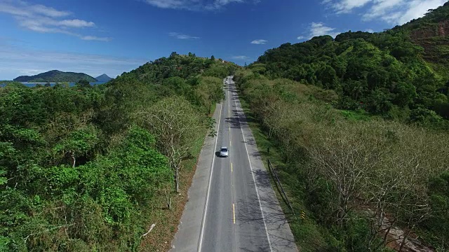 巴西圣保罗Sao Sebastiao海岸线鸟瞰图视频素材