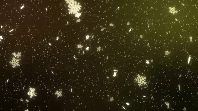 Falling Snow Winter Background with gentle Falling shiny Snowflakes 4K无缝循环视频素材