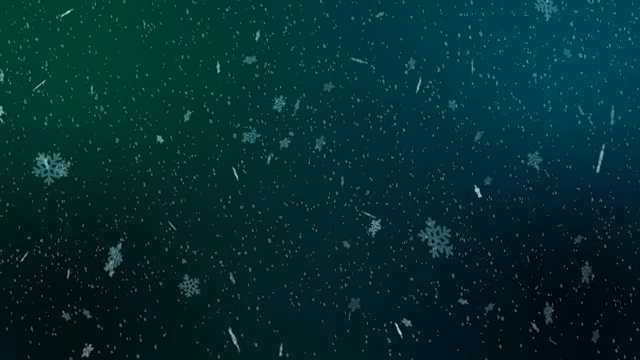 Falling Snow Winter Background with gentle Falling shiny Snowflakes 4K无缝循环视频下载