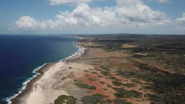 博内尔岛加勒比海岸泻湖视频视频素材