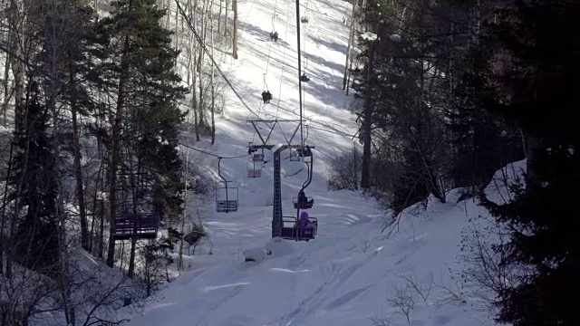 山里的索道视频素材画面4